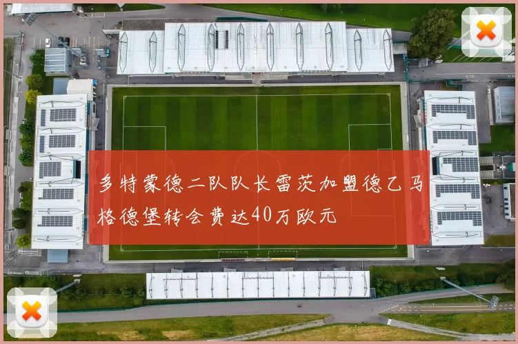 多特蒙德二队队长雷茨加盟德乙马格德堡转会费达40万欧元