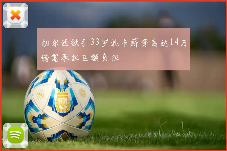 切尔西欲引33岁扎卡薪资高达14万镑需承担巨额负担
